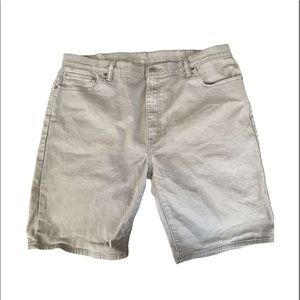 Levi’s 505 Men’s 42 Long Light Grey Jean Shorts
